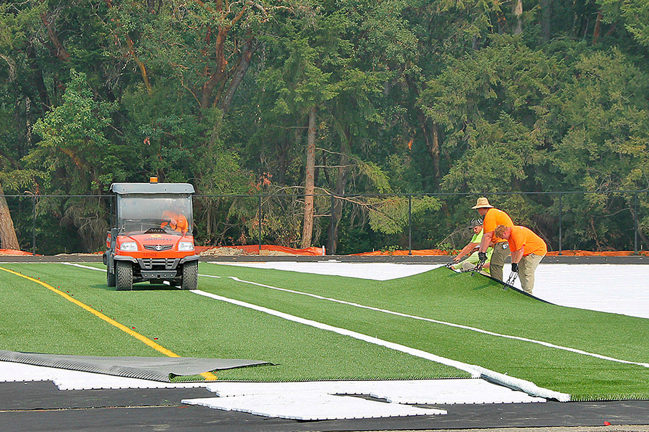 Progress visible at Vashon High School field