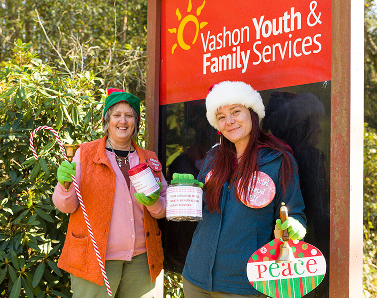VYFS holiday fundraising elves. (Courtesy photo)