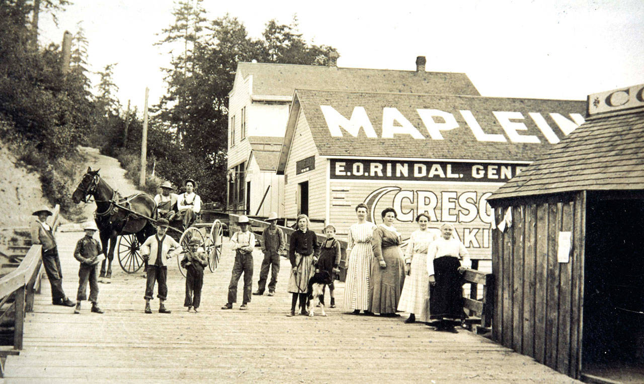 Cove Dock and Store in the early 1900s (Vashon-Maury Island Heritage Association Photo).