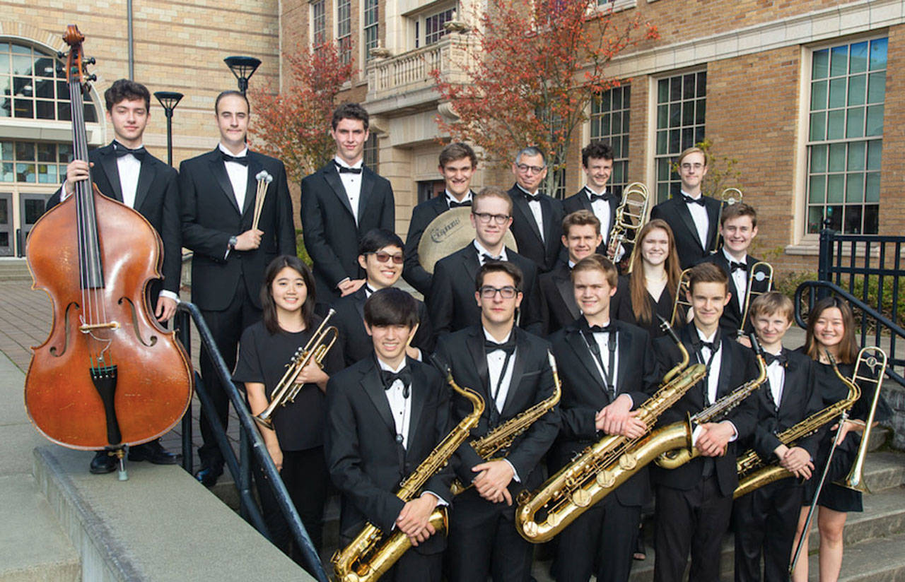 From The Roosevelt Jazz Band at Seattle’s Roosevelt High School, many of the players go on to study at music conservatories and pursue careers as music educators. The band will play at 7:30 p.m. Saturday at VCA (Courtesy Photo).