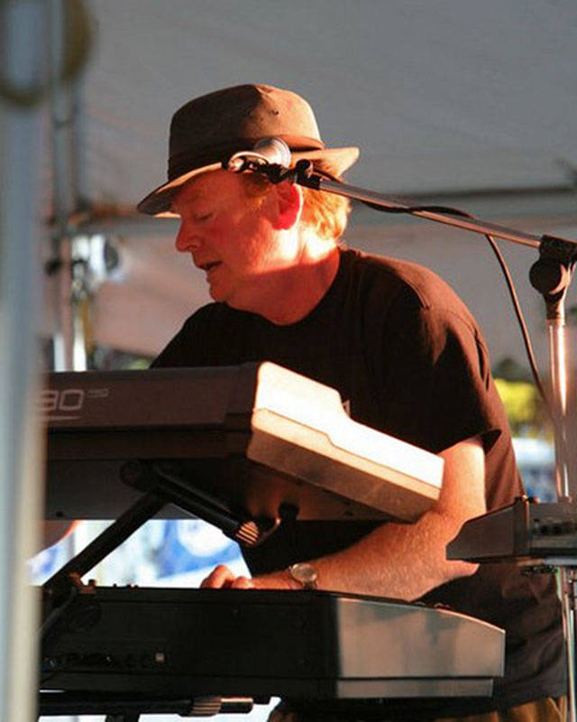 Kevin Pottinger, playing the keyboards at a performance by the band, Loose Change. (Courtesy Photo)
