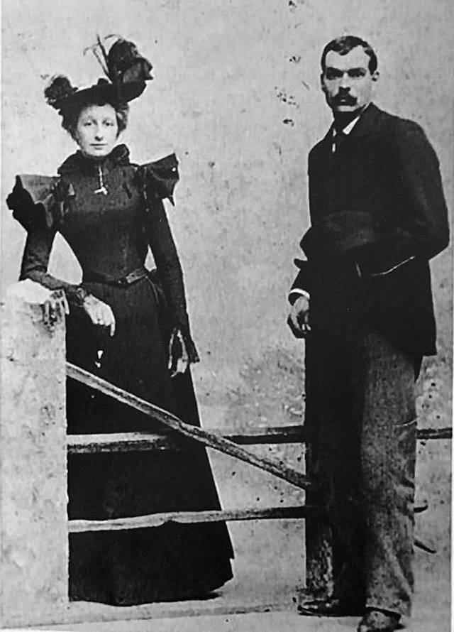 Gertrude Wiman and her husband Chance Wiman in the 1890s (Courtesy Photo).