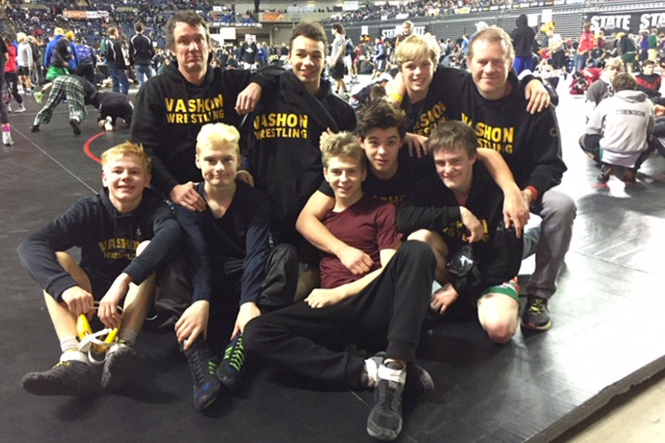 Vashon wrestlers faced tough competition at State