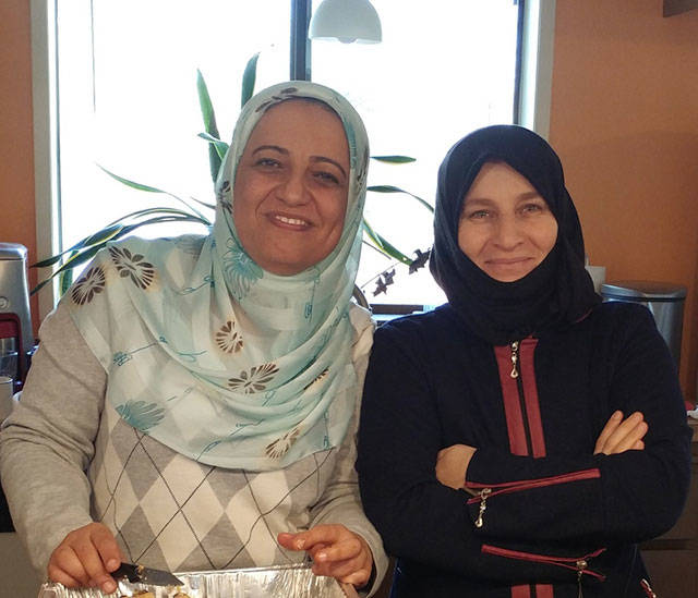 Dr. Amal Fahad, left, will be speaking about Islamic culture. Jamila Aldahir, right, is a local Syrian chef and will be leading a Syrian cooking class (Courtesy Photo).