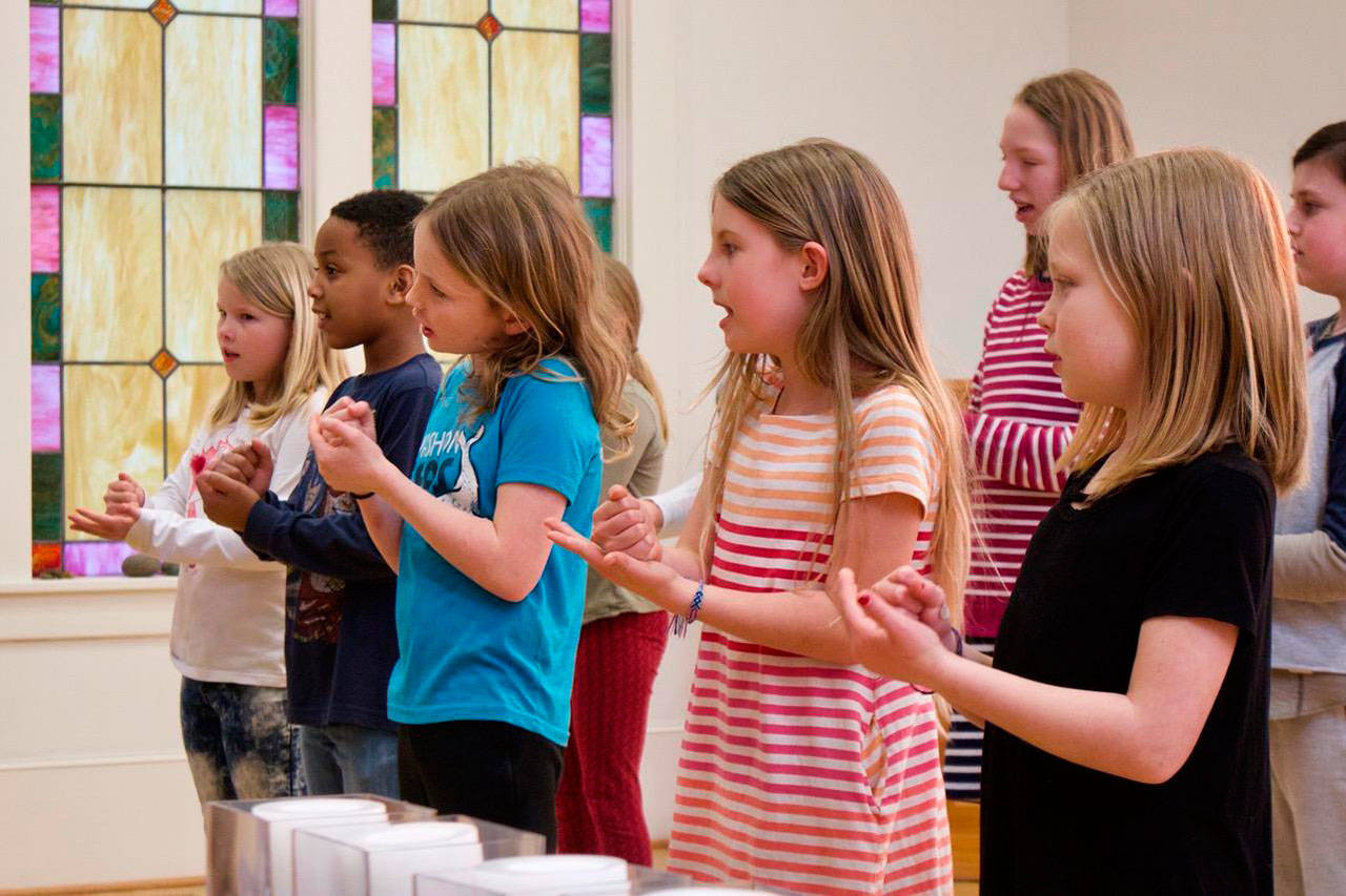 The Vashon Youth Chorus will sing in concert at 6:30 p.m. Thursday, at the Methodist Church (Courtesy Photo).