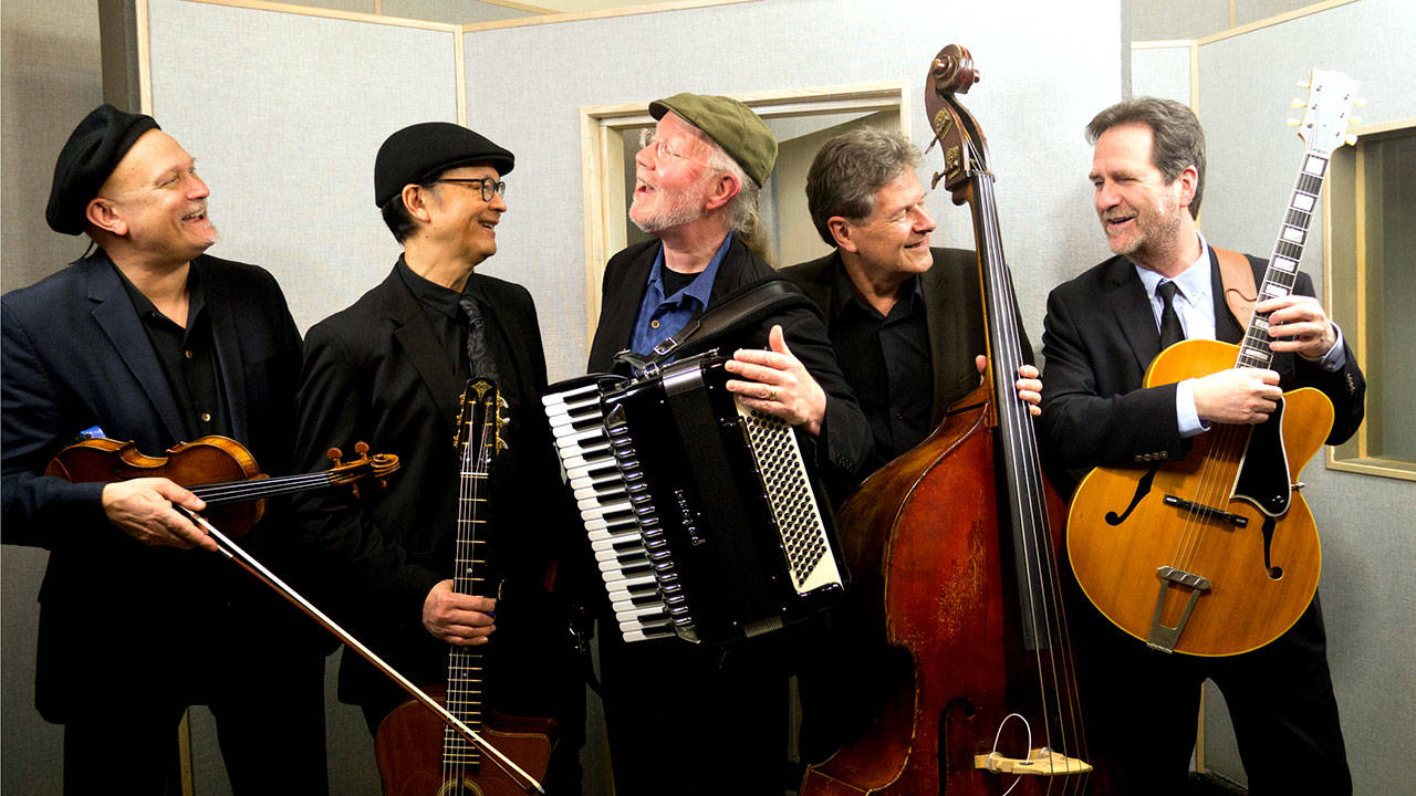 Pearl Django will appear in concert on Thursday, April 11, at Vashon Center for the Arts (Courtesy Photo).