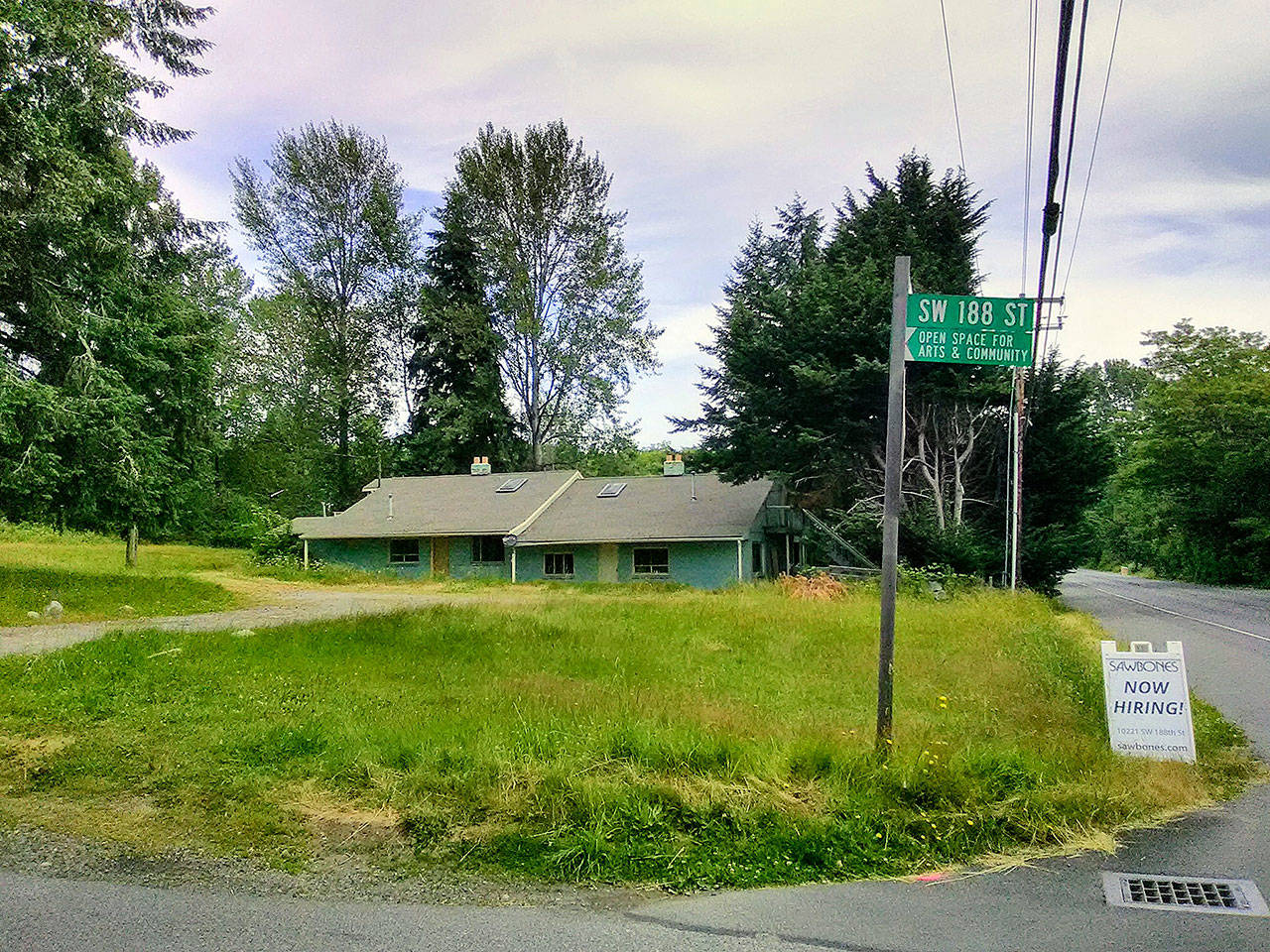 The Island Center Homes development would be built at the corner of SW 188th Street and Vashon Highway (Paul Rowley/Staff Photo).