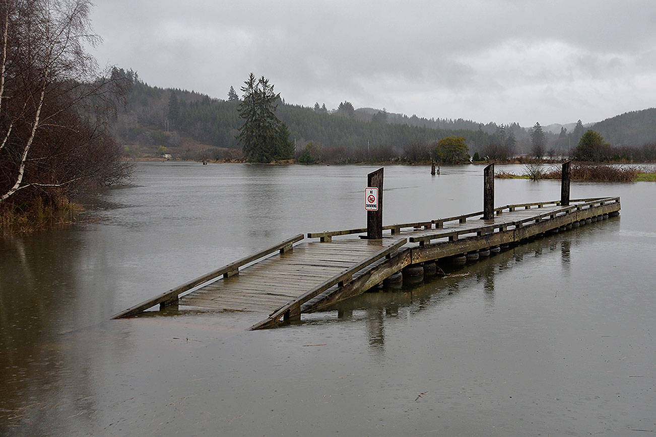 Sound Publishing file photo                                A high tide at Raymond’s Willapa Landing Park in Grays Harbor County, Washington.