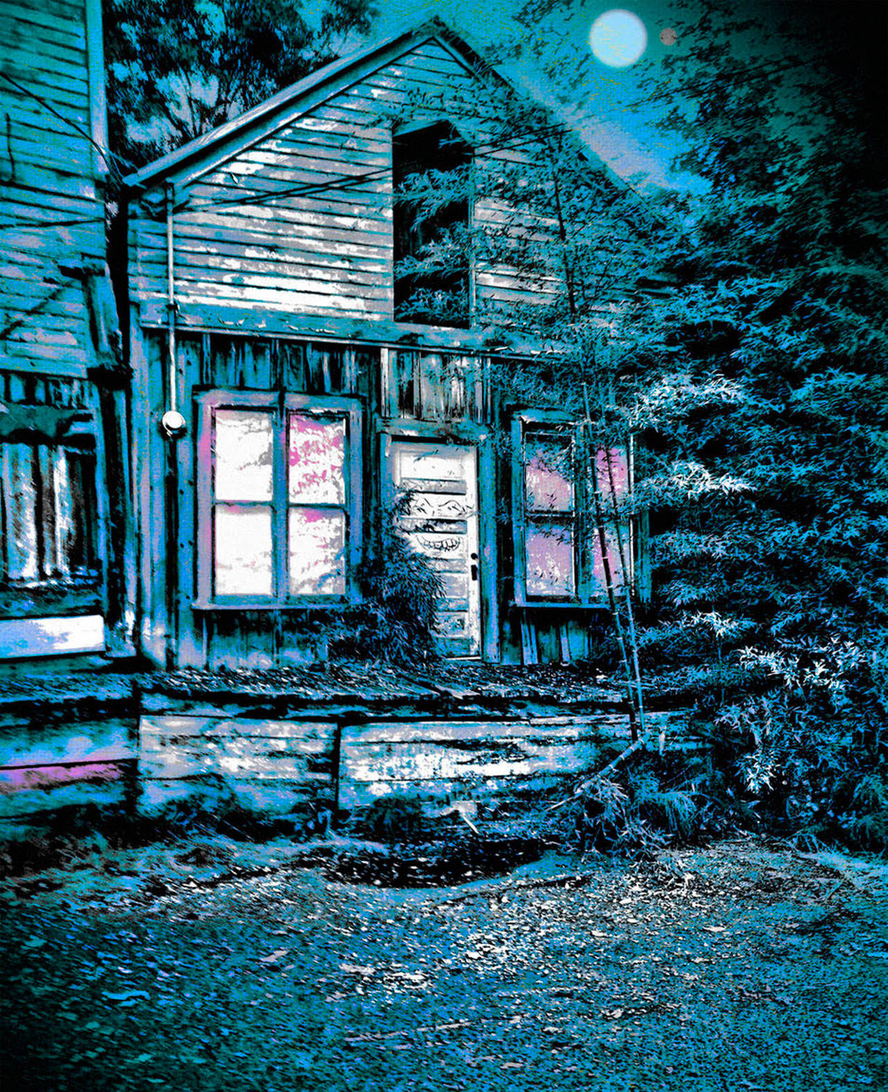 Anne Gordon’s show at Puget Sound Community Credit Union includes this haunting shot of the Portage Store (Anne Gordon Photo).