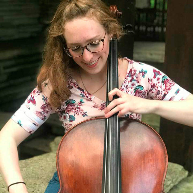 Cellist Michelle Dodson will accompany island storyteller and poet Merna Ann Hecht as she tells stories of compassion, hope and acts of kindness at 3 pm. Sunday, Oct. 27, at Snapdragon’s Black Cat Cabaret (Courtesy Photo).