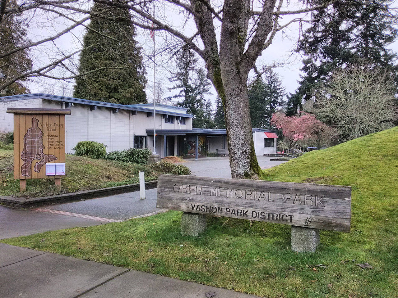 The Vashon Park District offices at Ober Park (Paul Rowley/Staff Photo).