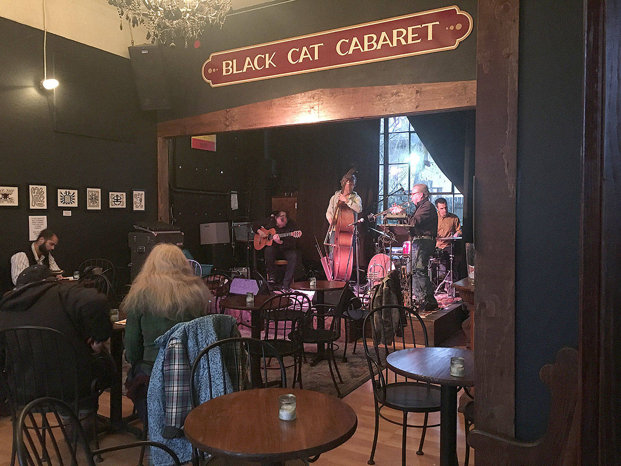 The island jazz band, Som’tet, played one of the final live concerts at the Black Cat Cabaret before the venue’s closing (Elizabeth Shepherd Photo).