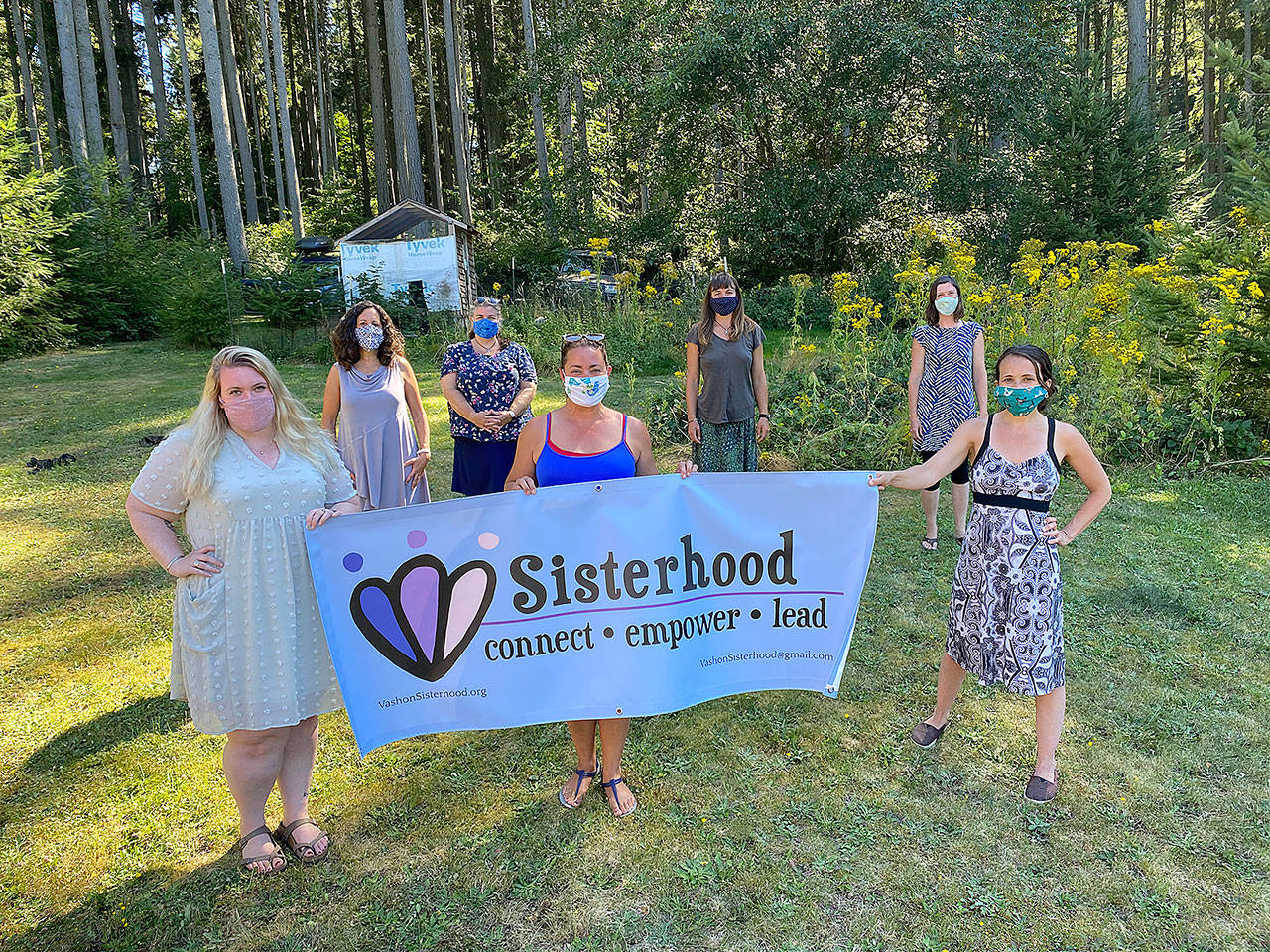 The Sisterhood board of directors and executive director.From left to right, front row: Sophie Gagnaire, Elizabeth Archambault, Siri Bookani. From left to right, back row: Marjorie Butcher, Yvette Butler, Laura Camner and Emily Graham (Courtesy Photo).