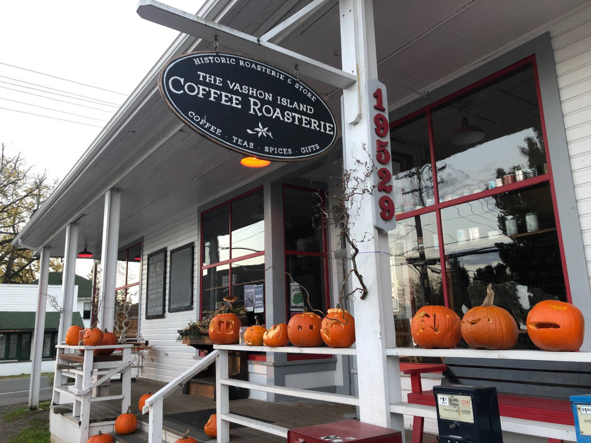 The Vashon Island Coffee Roasterie has temporarily closed for cleaning after an employee tested positive for the coronavirus. Vashon’s Medical Reserve Corps has asked for anyone who was served at the Roasterie’s barista counter on Saturday, Oct. 24 to call the testing site helpline, at 844-469-4554, to be screened for possible testing (Tom Hughes Photo).