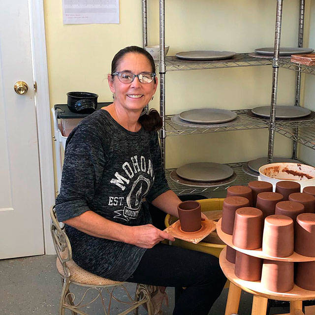 Marotta has branched out to running an online store, teaching classes and now offering a new line of dinnerware at Vashon’s Giraffe (Courtesy Photo).