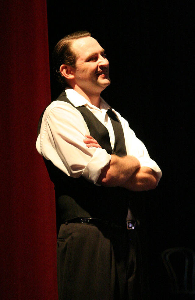 Marshall Murray, in Drama Dock’s production of the musical “Chicago” (John de Groen Photo).