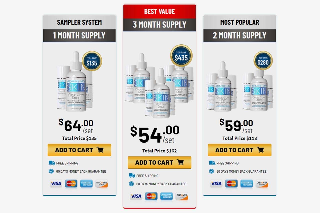 Admire My Skin Trifecta Glow System Citrus Glow Drops Review Vashon