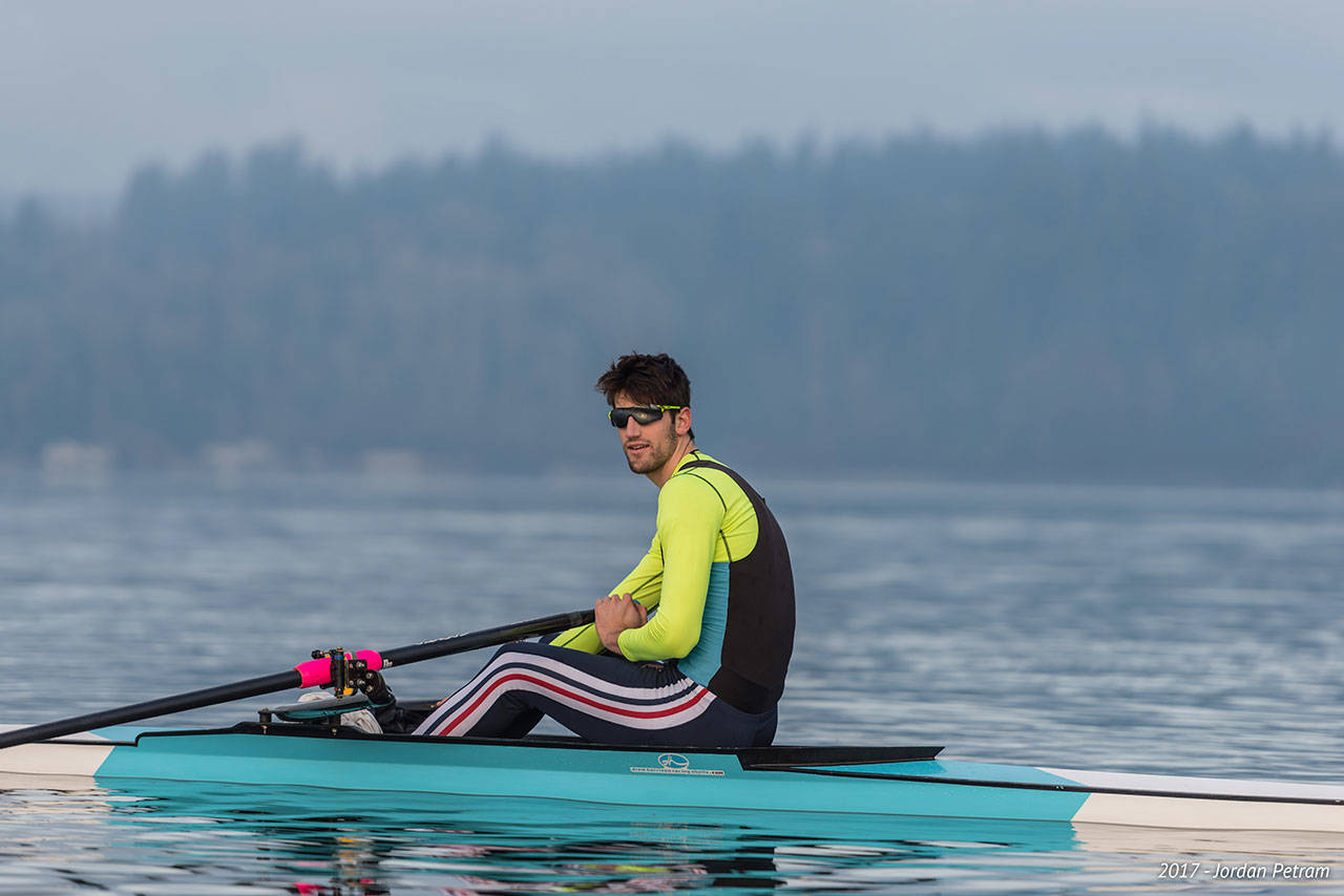 Jacob Plihal, an elite rower who came of age on Vashon, recently took his shot at being on Team USA for the Tokyo Olympics (Jordan Petram Photo).