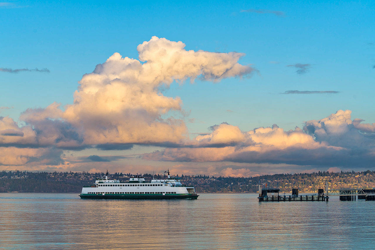 The North End Dock, with the ferry Sealth approaching (Terry Donnelly Photo).