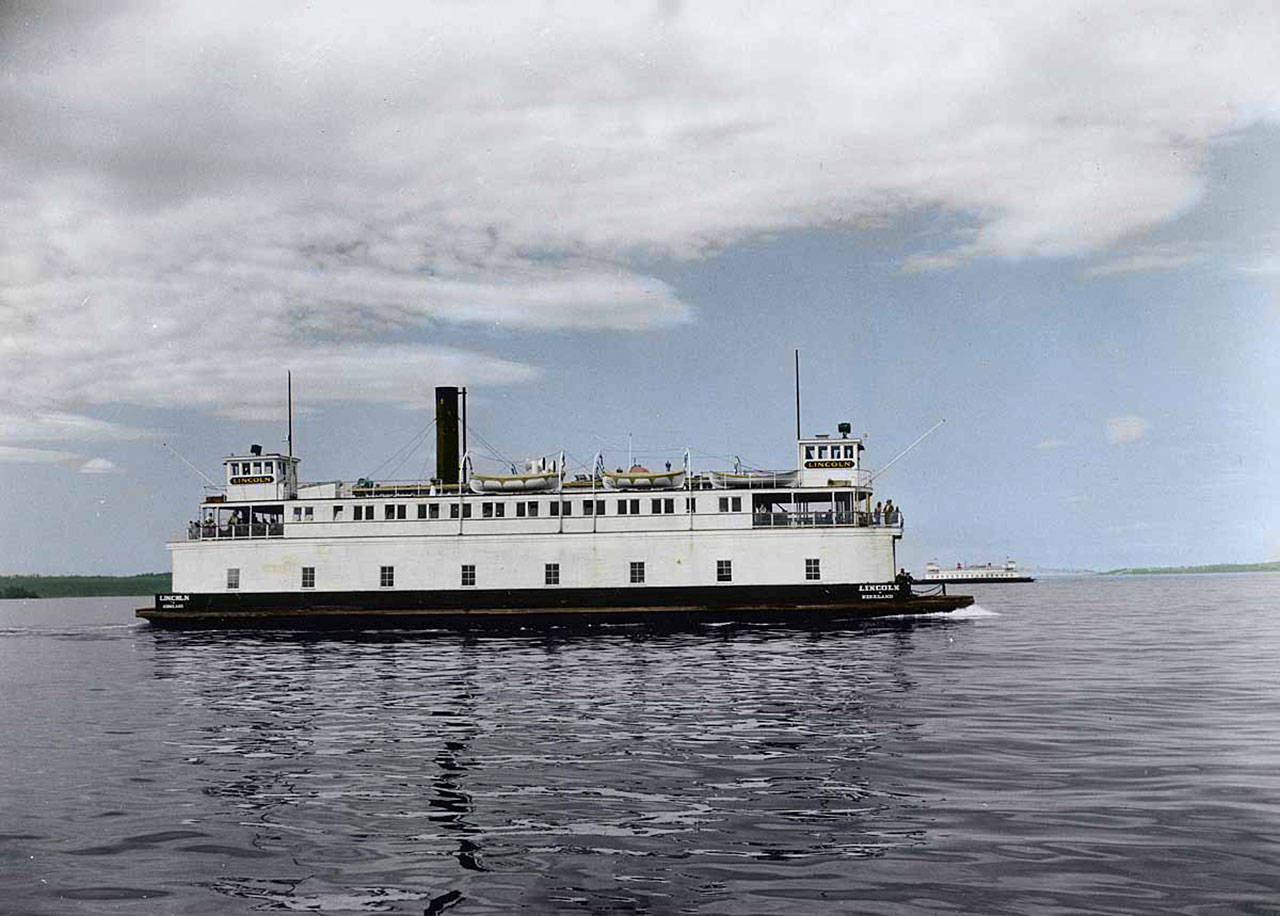 The Lincoln Ferry began to serve the Vashon Ferry District in the late 1940s (Photo courtesy of Captain Ray Hughes Collection).