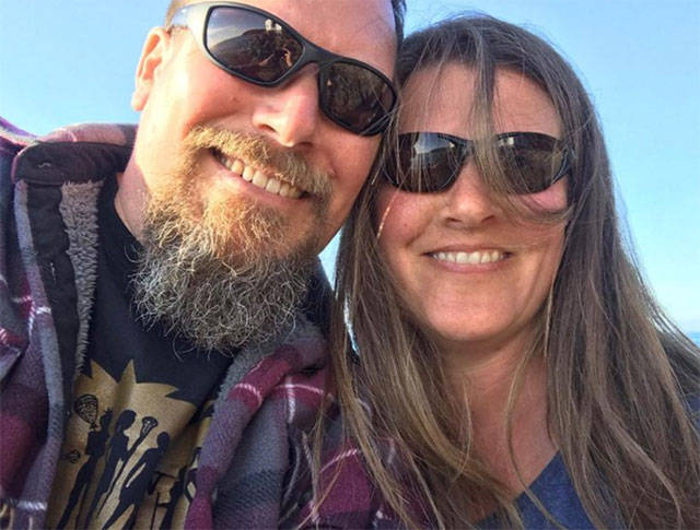 Toby and Amy Holmes, who love the outdoors, are planning a walk around Vashon’s shoreline to raise $50,000 for island causes (Courtesy Photo).
