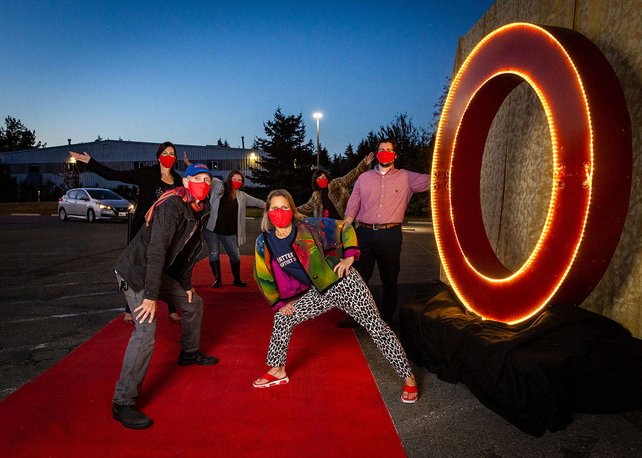 Staff members at Open Space for Arts & Community are ready to welcome islanders to their 2021 Big O Gala, featuring a red carpet entrance, award-winning films, live music, Bramble House cuisine, and prizes (Courtesy Photo).