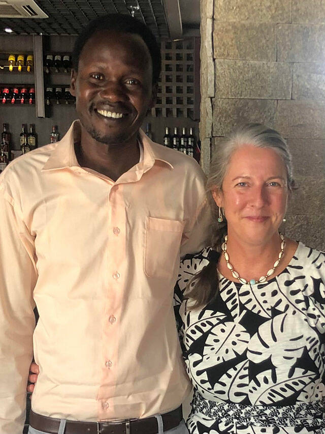 (Courtesy Photo) Jacob Acier and Kirsten Gagnaire, in Juba, South Sudan.
