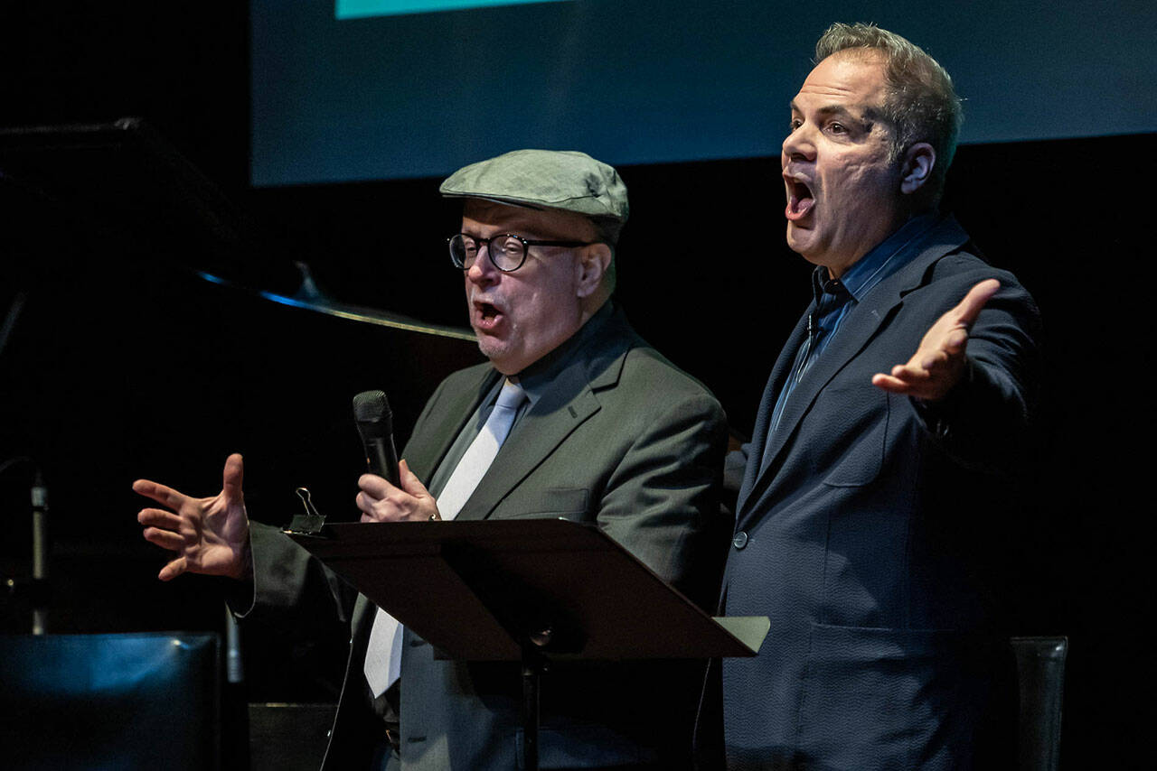 (Courtesy Photo) James Rocco, David Armstrong and other stars of Seattle’s musical theater scene will salute Stephen Sondheim at 3 p.m. Sunday, March 6, at Vashon Center for the Arts.