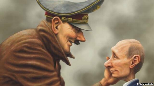 On Feb. 24, Ukraine’s official Twitter account posted this image of Nazi leader Adolf Hitler and Vladimir Putin with a threaded tweet saying: “This is not a ‘meme’, but our and your reality right now.”