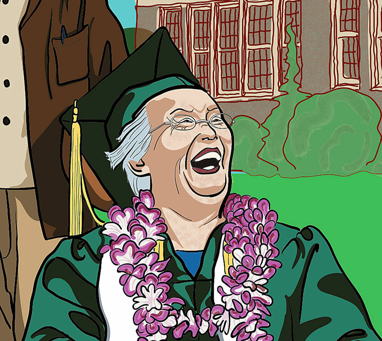 (Chantal Uto Artwork) Mary Matsuda Gruenewald, who graduated with the Vashon High School class of 2017.