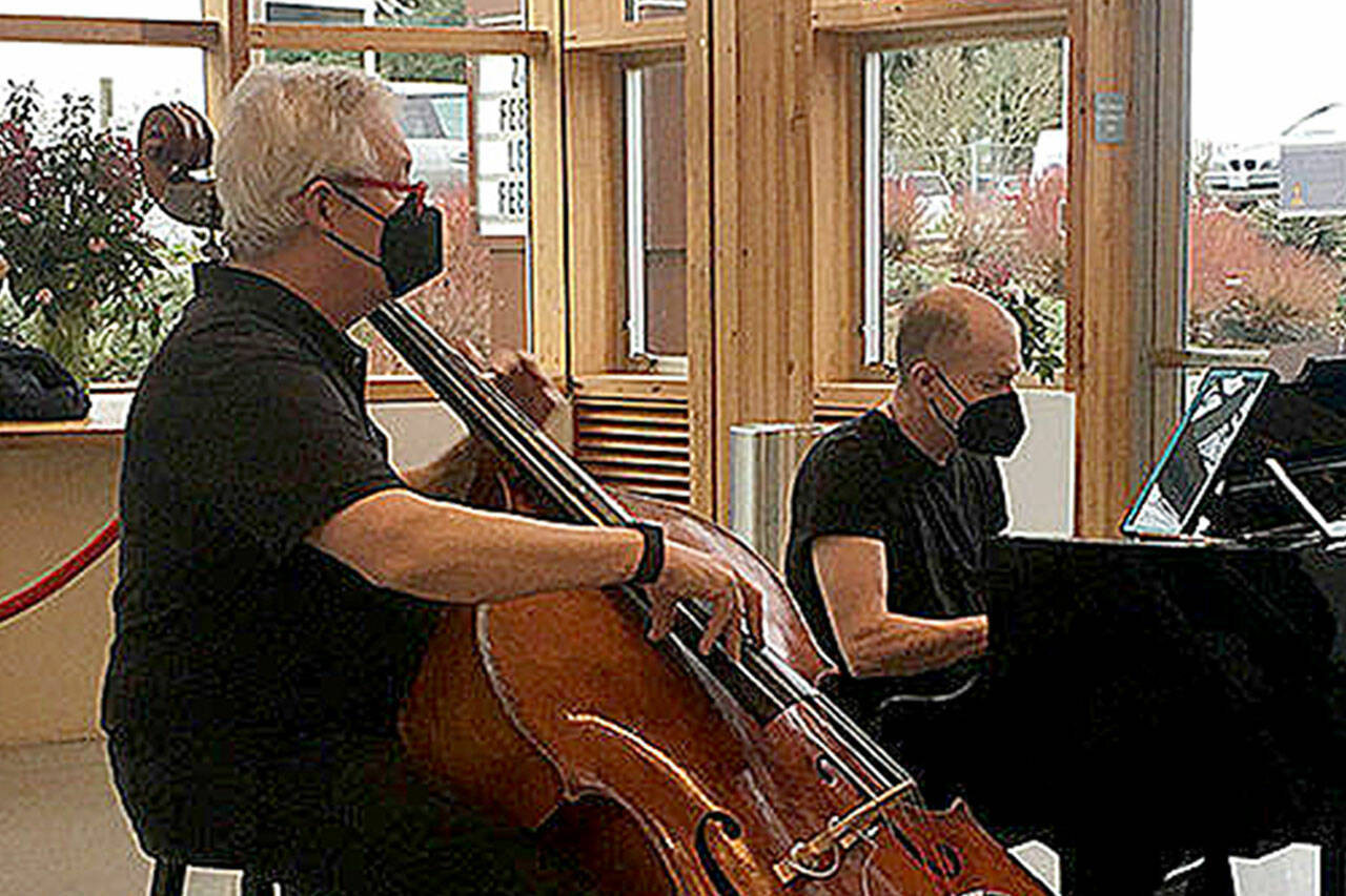 The music of composer Bill Evans will be celebrated at 7 p.m. Sunday, May 15, when bassist Bill Phares and pianist Jeremy Bacon present a combo performance and lecture that traces Evans’ indelible influence on jazz, at Vashon Center for the Arts. Local wunderkind pianist Zander Knodt will also play at the talk and performance.	(Elizabeth Shepherd Photo)