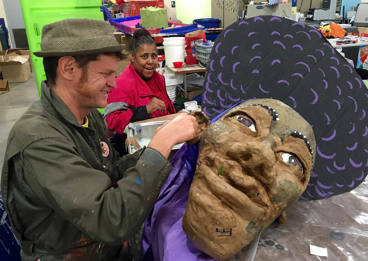 (Courtesy Photo) Veteran community arts organizer and artist Adam Ende is one of the forces behind a new event — the Vashon Pride Giant Puppet Pageant.