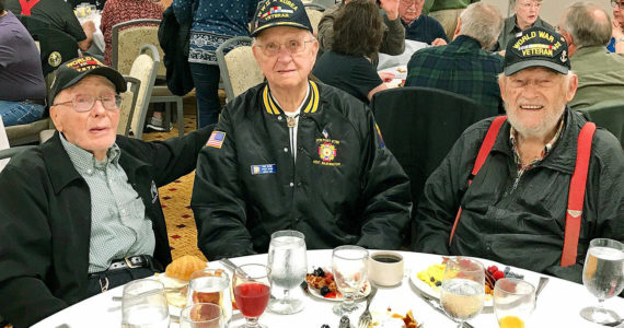 World War II veterans in Auburn, Wash. File photo