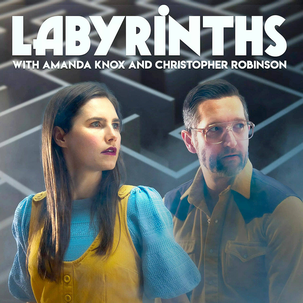 (Courtesy Graphic) Amanda Knox and Christopher Robinson’s all-Vashon lineup of guests will explore the idea of feeling lost, and then being found again, during a live recording of the podcast “Labyrinths.”