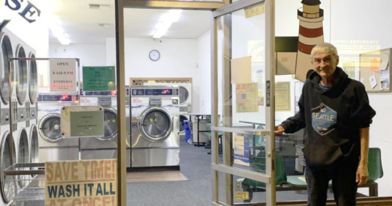 Patrick Montgomery and his wife, Laurie, opened their first Lighthouse Laundry in Westgate South Mall in 1999.