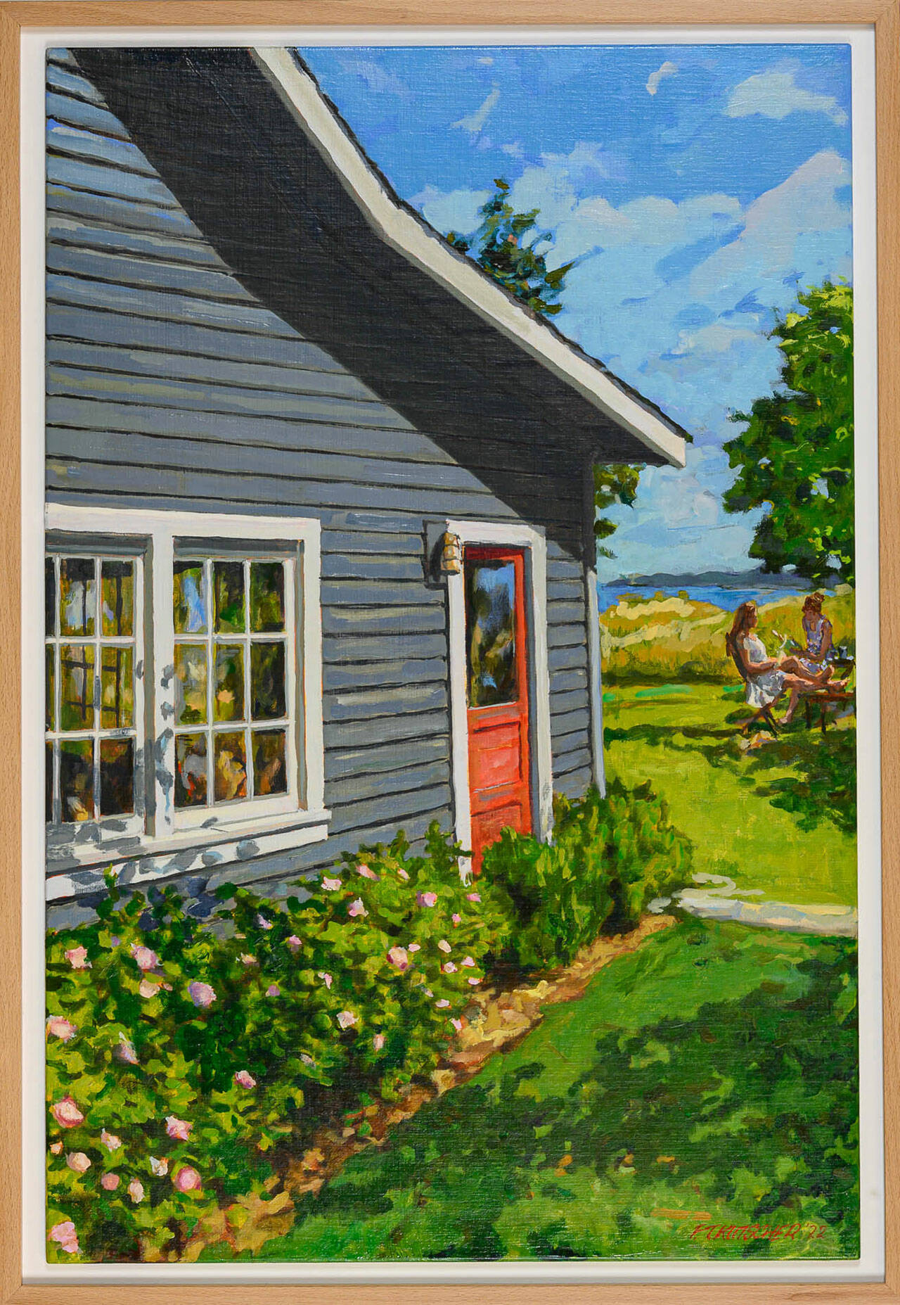 This oil painting by Ted Kutchner is up for bid in a month-long silent auction to benefit Vashon Center for the Arts. (Courtesy Photo)
