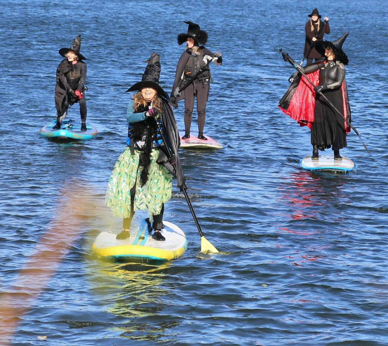 Vashon’s 2nd annual Witches’ Paddle, from 1 to 3:30 p.m. Saturday, Oct. 29, at Jensen Point Beach or Raab’s Lagoon, depending on conditions (Photo 2nd Annual Vashon Witches’ Paddle Facebook).