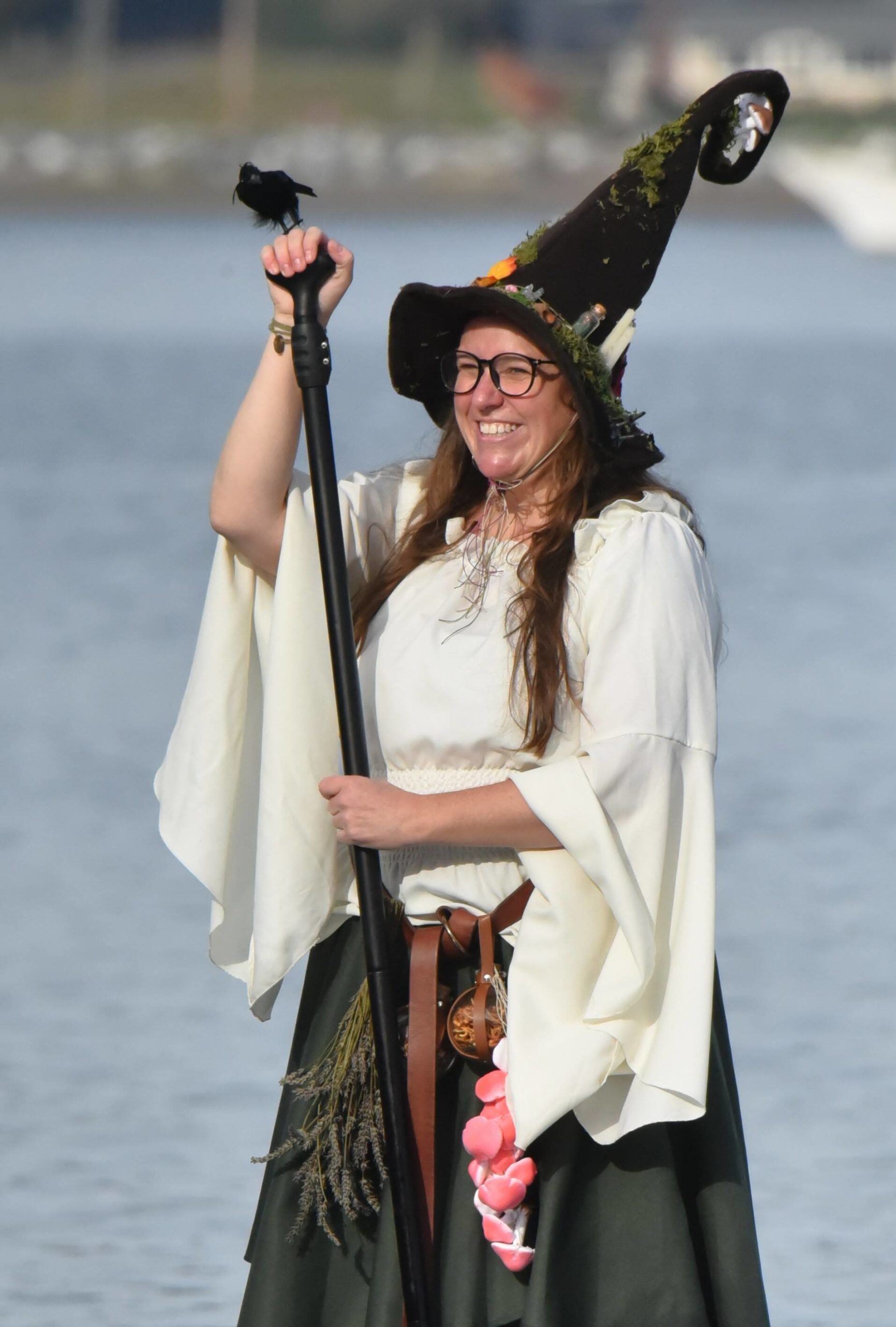 Paddle Boarders in Witch Costumes Welcome Halloween - The New York