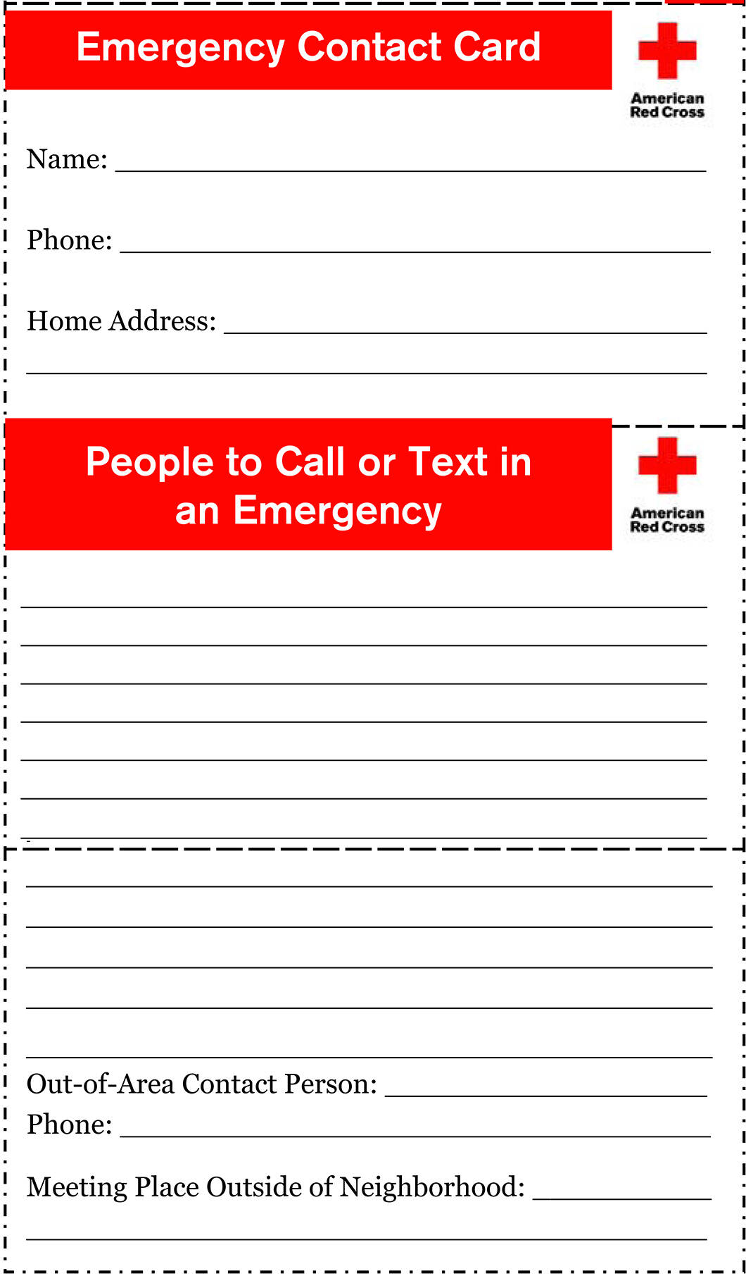 Each week, VashonBePrepared publishes one simple, easy step you can take towards making your household more ready for an emergency. This week, print a pocket-sized emergency contact card for each member of your household. Everyone in the household will have what they need to get back together if an earthquake, storm, or other emergency separates them. It includes your designated out-of-area contact who can be your reunion facilitator and your household’s agreed-upon local meet-up location. Download the printable American Red Cross Emergency Contact Card at bit.ly/ARCcontactCard. (Courtesy Graphic)