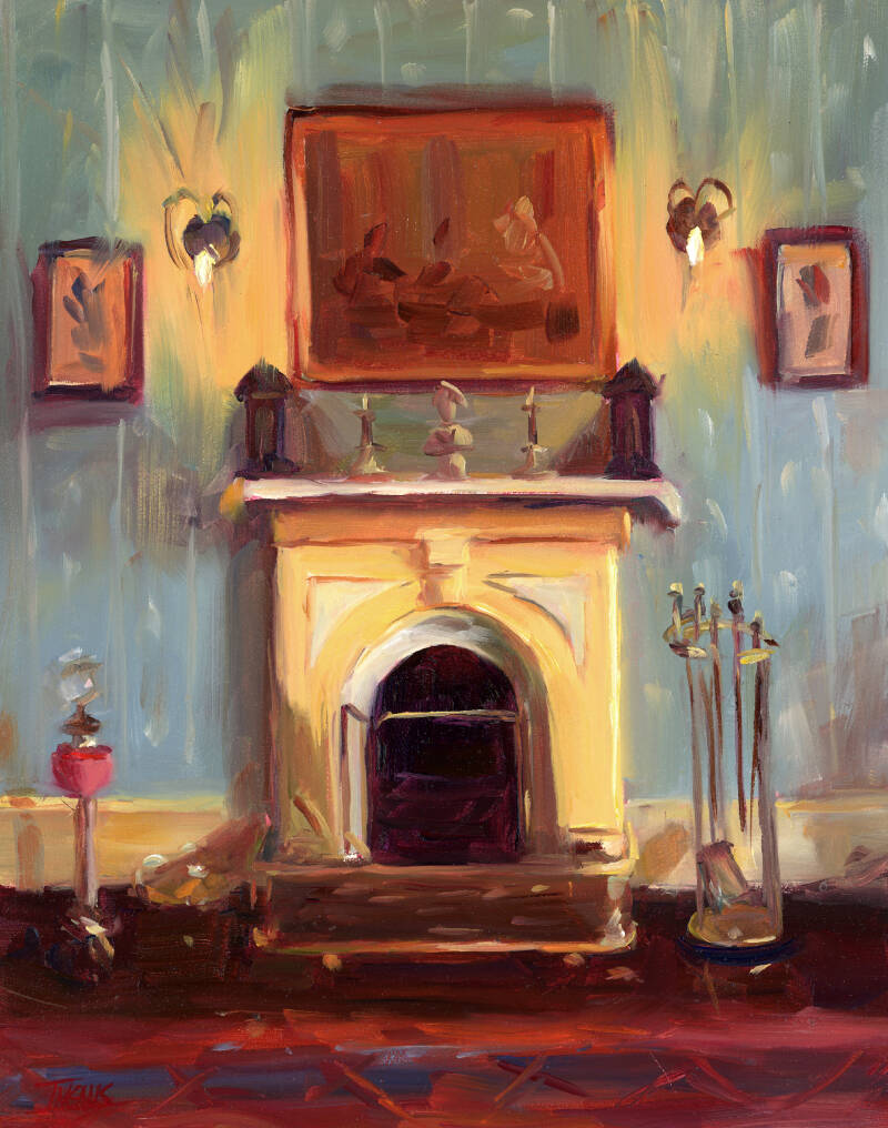 Pam Ingalls’ new exhibit, “Nooks and Crannies, Oil Paintings of Comfortable Places,” will premiere on First Friday at Dig Deep’s Greenhouse Gallery, and be on view throughout the holiday studio art tour (Courtesy Photo).