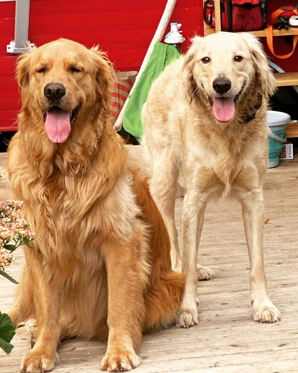 Filson (left) with his best friend Winston (Courtesy Photo).