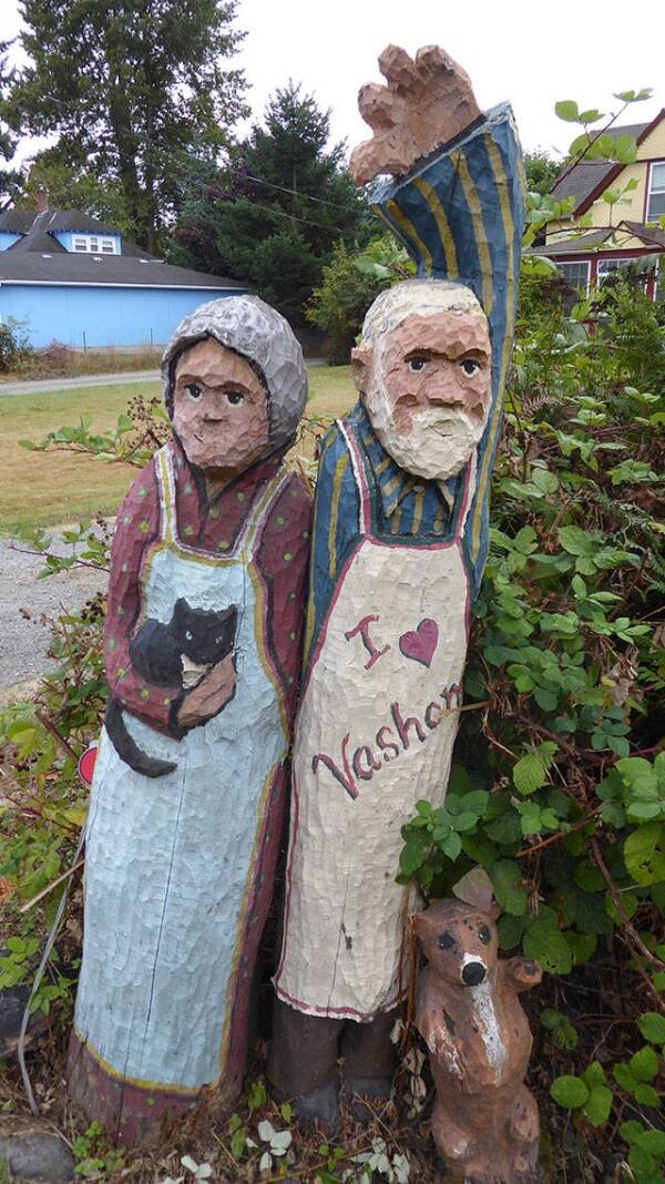 A sculpture by Gene Amondson inspired work in “Heart of Vashon: Sharing Our Stories” (Courtesy Photo).