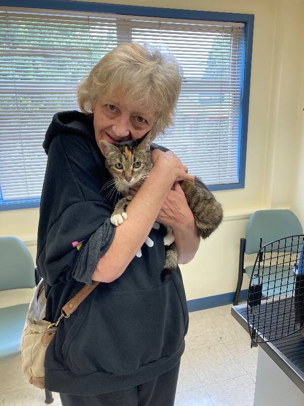 Darla DeNatale was reunited with her cat, Molly, on Saturday, Aug. 5 (Courtesy Photo).