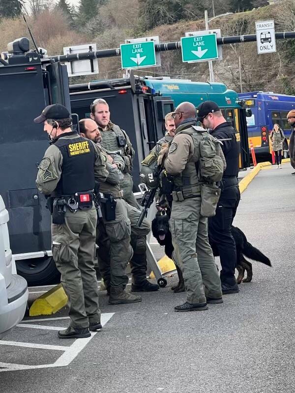 A large presence of law-enforcement officers, at the North End ferry dock, following the raid on March 30 that resulted in the arrest of Jesus Ruiz-Hernandez for crimes involving human trafficking (File Photo).