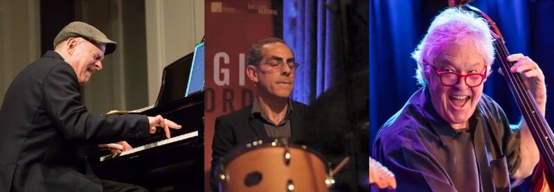 Jazzmasters Jeremy Bacon, Stefan Schatz and Bruce Phares will play at the season opener of “Jam in the Atrium” (Courtesy Photos).