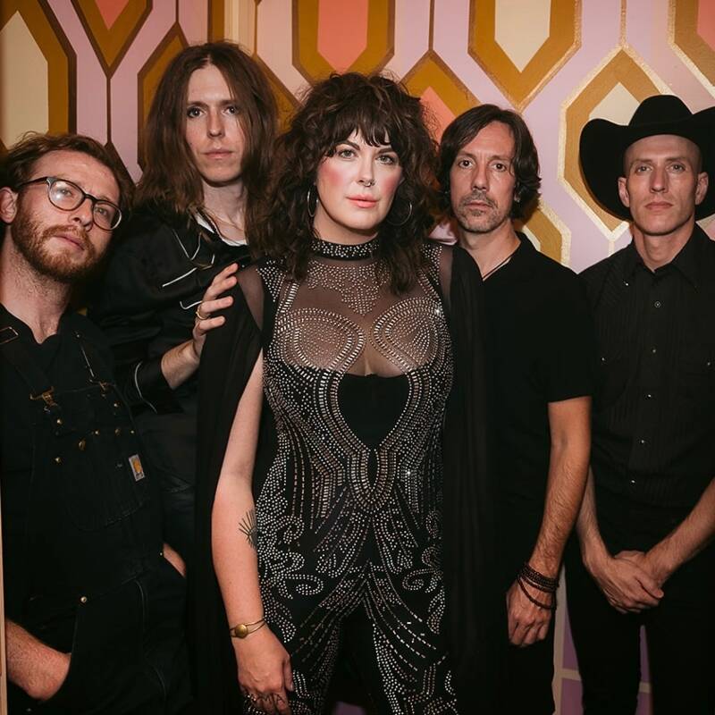 Alessandra Rose will bring her full band to a March 16 show at Snapdragon. (Left to right, Noah Wilson, Christopher Jones, Alessandra Rose, David Nichols, and Garrett Lunceford) (Logan Westom Photo).