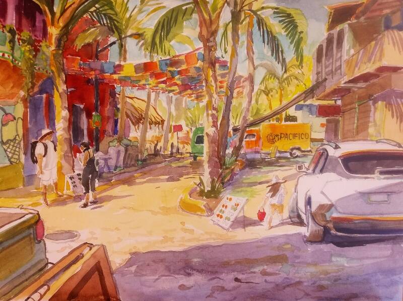 “ChocoBanana View — Sayulita,” by Steffon Moody, will be on view at The Hardware Store Restaurant Gallery (Courtesy Photo).