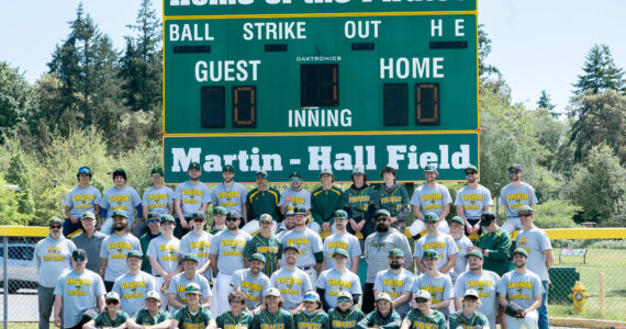 Leah Browning photo (Sage & Soul Photography)
A new scoreboard now proudly proclaims Martin-Hall Field at Vashon High School.