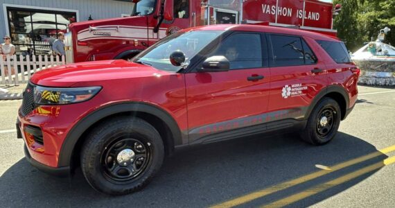 Mobile Integrated Health, on the road on Vashon. (VIFR Photo)