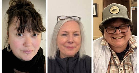 From left: Public Hospital District No. 5 commissioners-elect Celia Cugudda (Position 3) and Rebecca Chavez (Position 4), and Vashon Island Fire Rescue Commissioner Amy Drayer (Position 2).